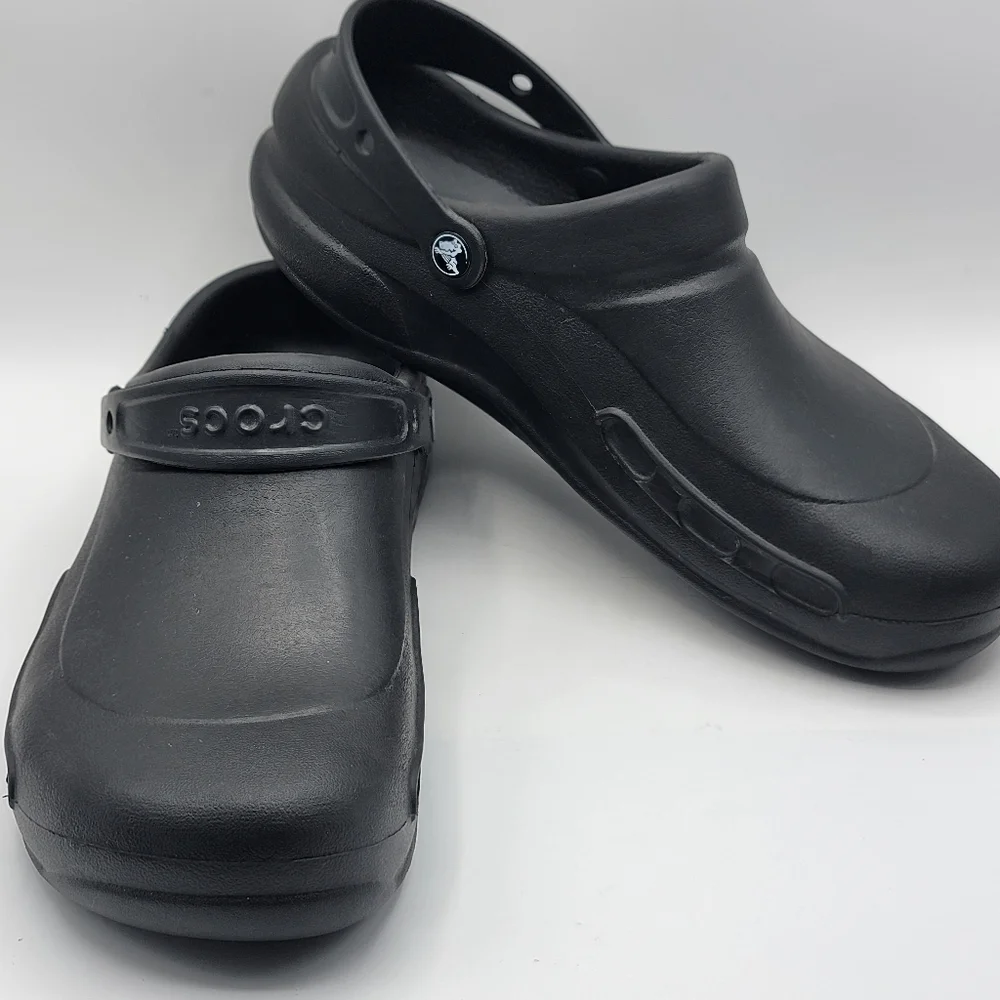 CROCS Men's Classic Black‎ Sandals Non-Slip Bottoms SIZE 12  #1660